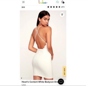 Lulus Heart's Content black Bodycon Dress